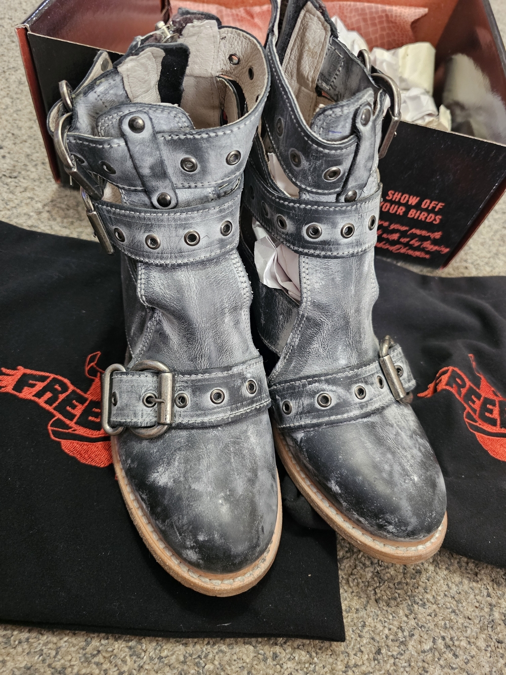 FREEBIRD By Stephen Grace Booties Size 8 - Picture 8 of 12